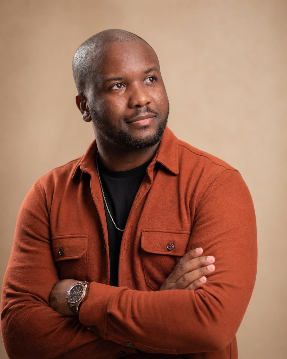 Portrait of Jamaican filmmaker and cinematographer George Malcolm Walker
